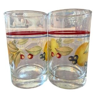 Set of 2 Vintage Corelle Juice Glasses